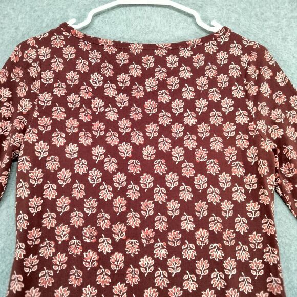 Michael Kors Sheath Dress Womens Size XS Burgundy Floral Stretch Long Sleeve - Picture 10 of 12